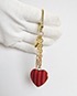 Louis Vuitton Triple Heart Bag Charm, &pound;160, Accessories, Gold, Front view
